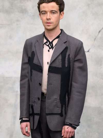 Alex Lawther Alien Earth 2025 Grey Suit