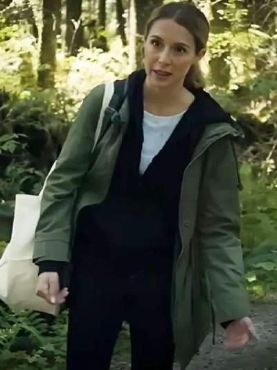 Before Your Father Finds Us 2025 Alexa PenaVega Green Cotton Jacket