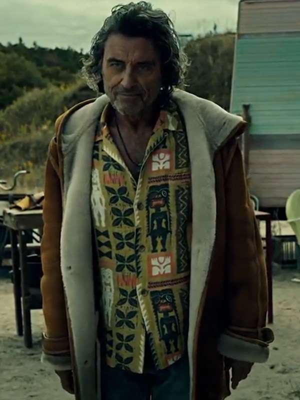 American Gods S03 Mr. Wednesday Brown Suede LeatherJacket