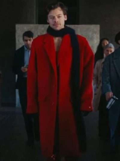 As It Was Harry Styles Red Coat