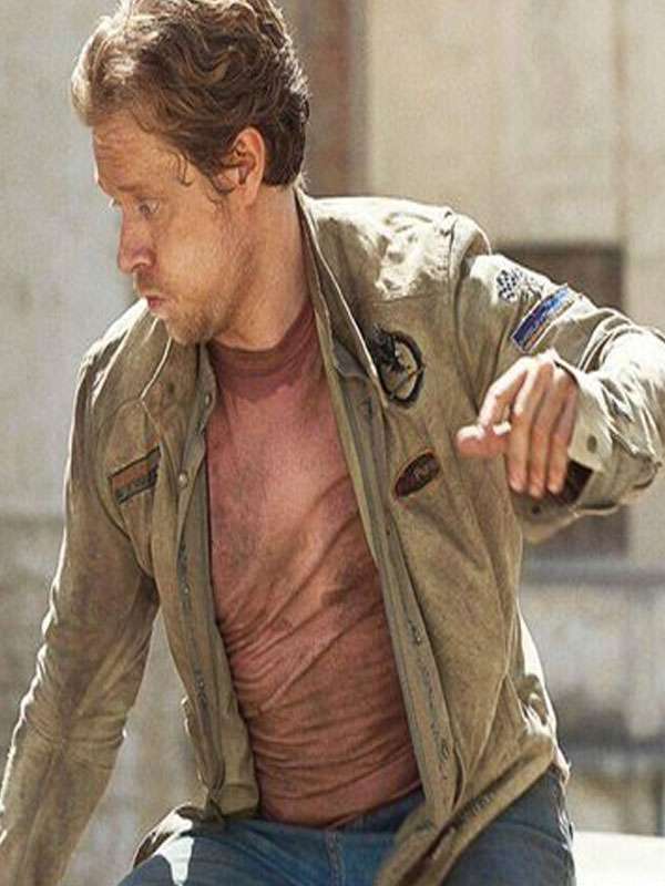 Atomic Alfie Allen Brown Suede Leather Jacket