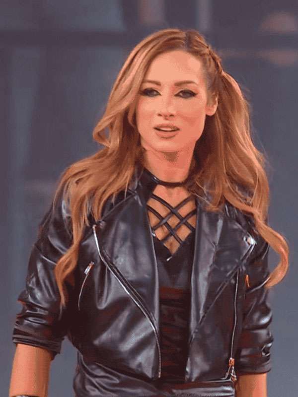 Becky Lynch WWE WrestleMania 2025 Black Leather Jacket