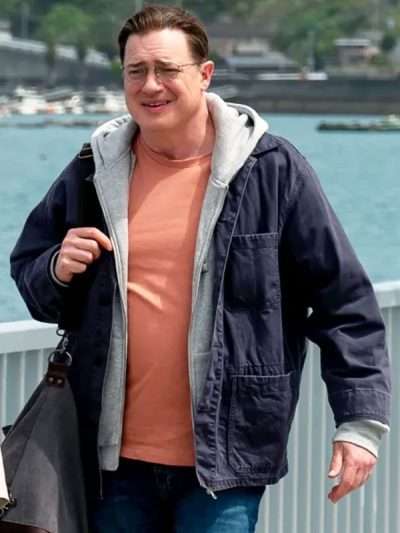 Brendan Fraser Rental Family Blue Jacket
