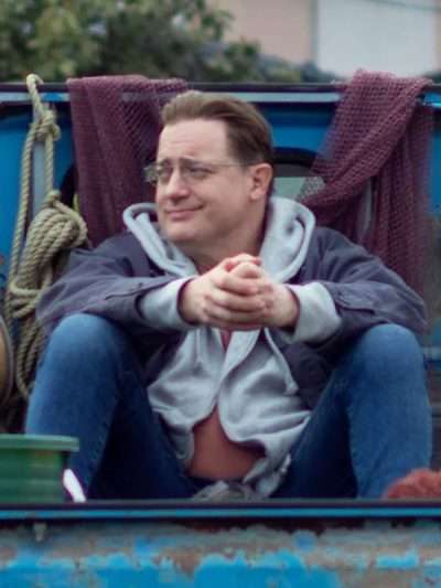 Brendan Fraser Rental Family Blue Cotton Jacket