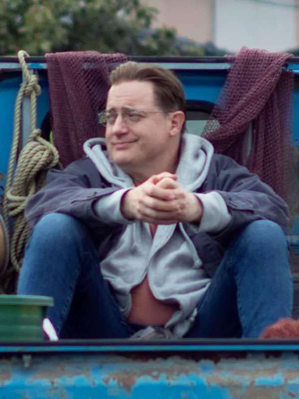 Brendan Fraser Rental Family Blue Cotton Jacket