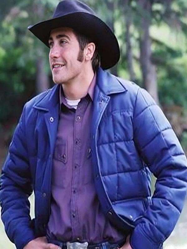 Jake Gyllenhaal Movie Brokeback Mountain Blue Puffer Jacket