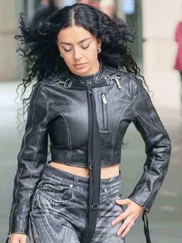 Charli XCX Black Cropped Jacket