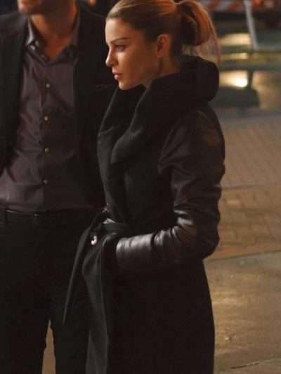 TV Series Lucifer Lauren German Black Wool Coat