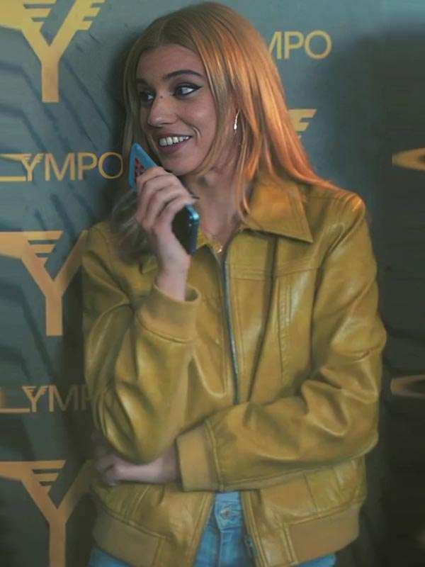 Olympo 2025 Clara Galle Bomber Leather Jacket