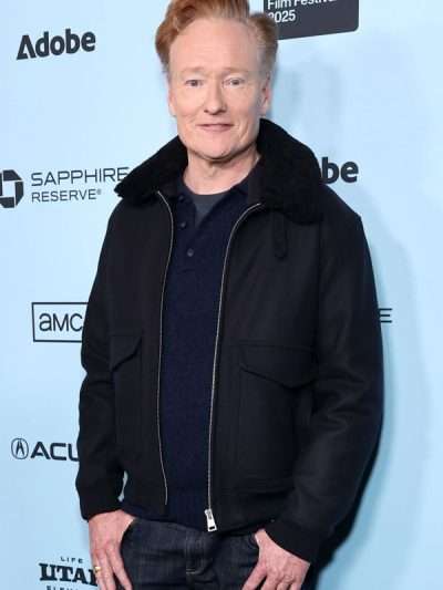 Conan O'Brien If I Had Legs I'd Kick You Black Jacket