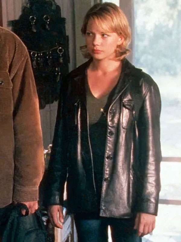 Jen Lindley Dawsons Creek Black Leather Jacket