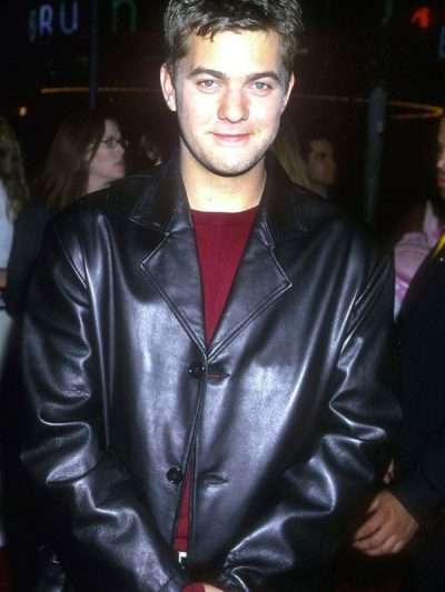 Dawson's Creek Pacey Witter Black Leather Blazer