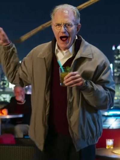 Don't Tell Larry 2025 Ed Begley Jr. Grey Bomber Jacket