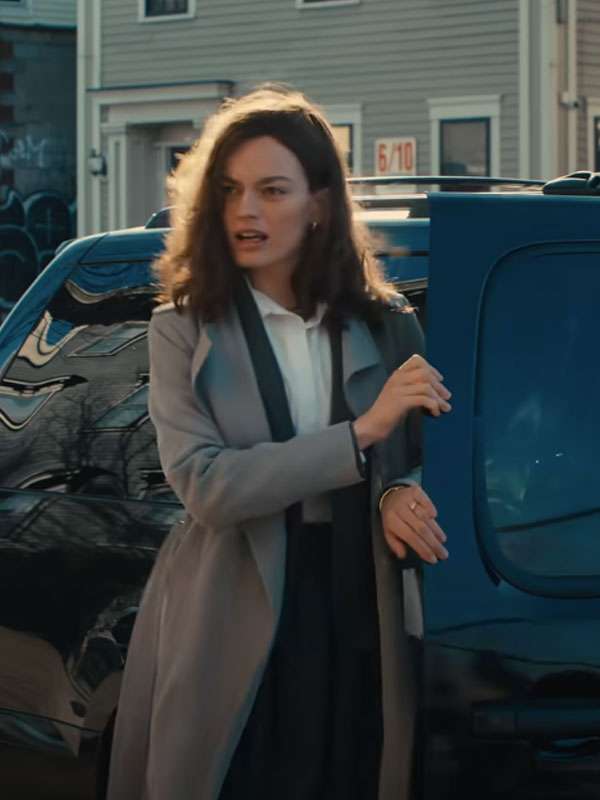 Ella McCay Emma Mackey Trench Coat