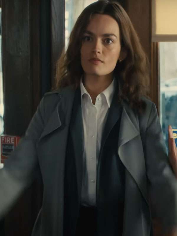 Ella McCay Emma Mackey Trench Coat