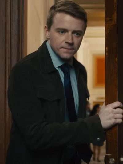Jack Lowden Ella McCay Suede Leather Jacket