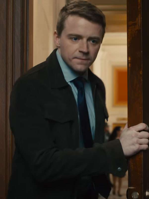 Jack Lowden Ella McCay Suede Leather Jacket