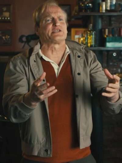 Ella McCay Woody Harrelson Grey Jacket