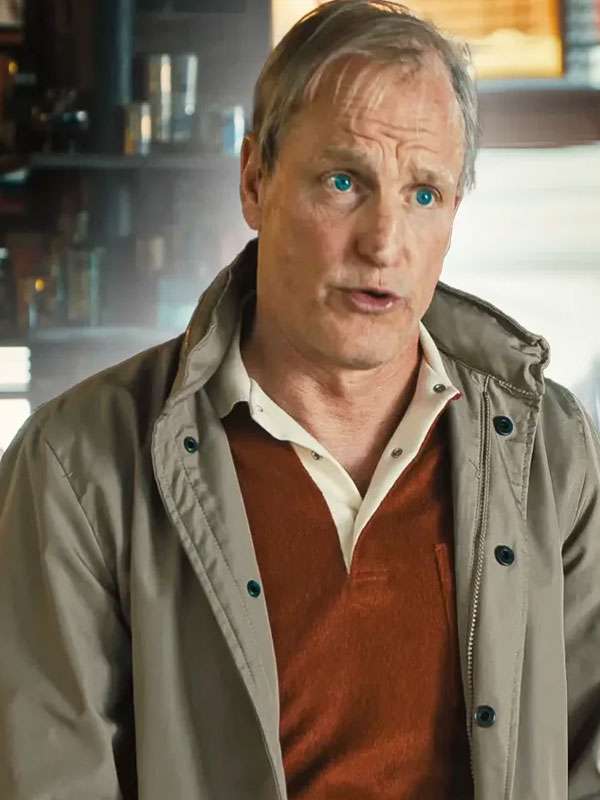 Ella McCay Woody Harrelson Grey Jacket