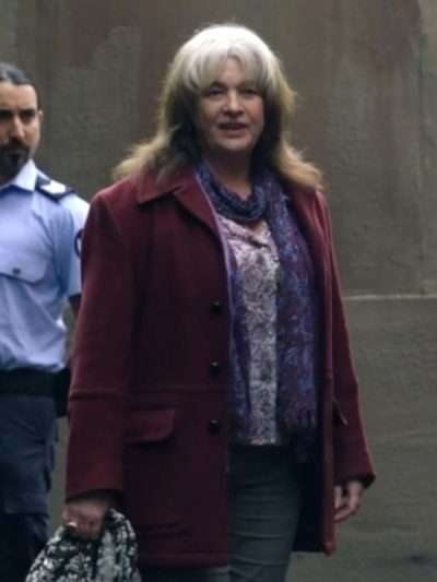 Frankie McLeish Bay of Fires maroon Wool Coat