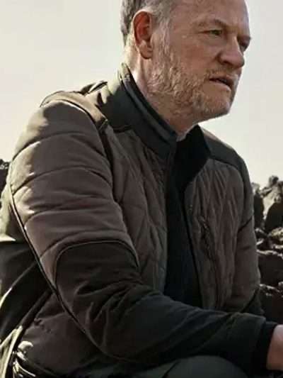 Hari Seldon Foundation S02 Grey Quilted Jacket