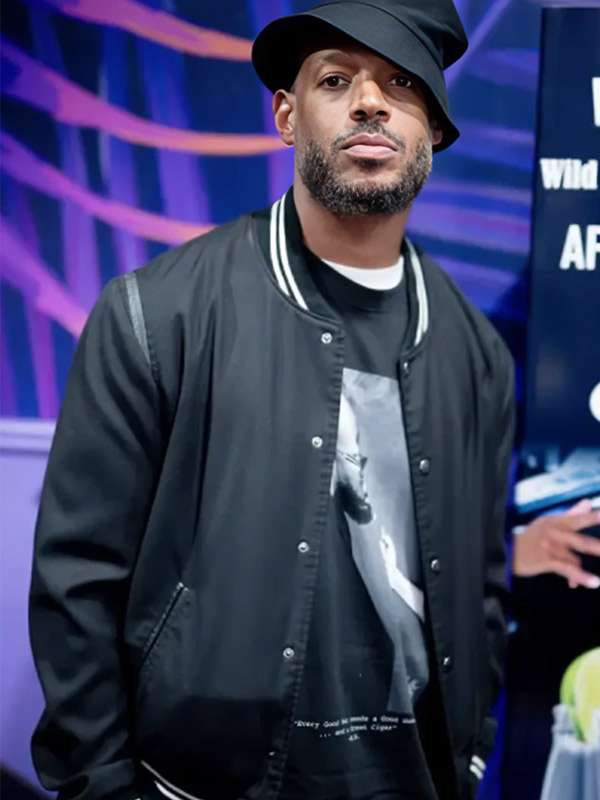 Him 2025 Isaiah White Black Varsity Jacket