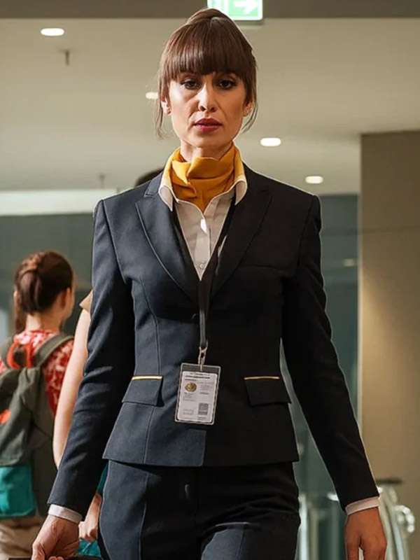 TV Series In Flight Jo Conran Black Blazer