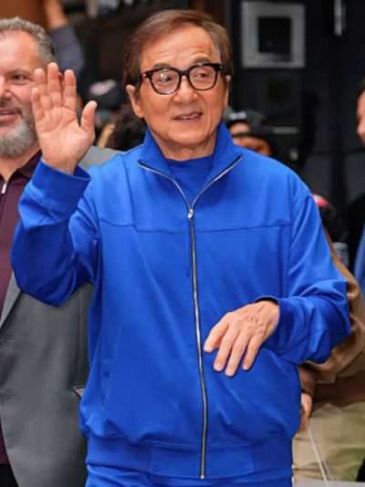 Jackie Chan Good Morning America Blue Jacket