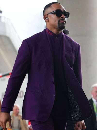 Jalen Hurts Super Bowl Purple Suit