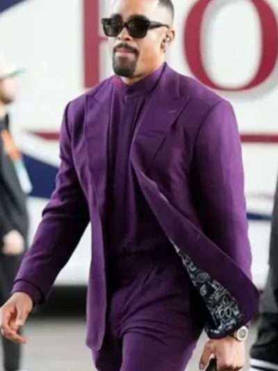 Jalen Hurts Super Bowl 2025 Purple Suit