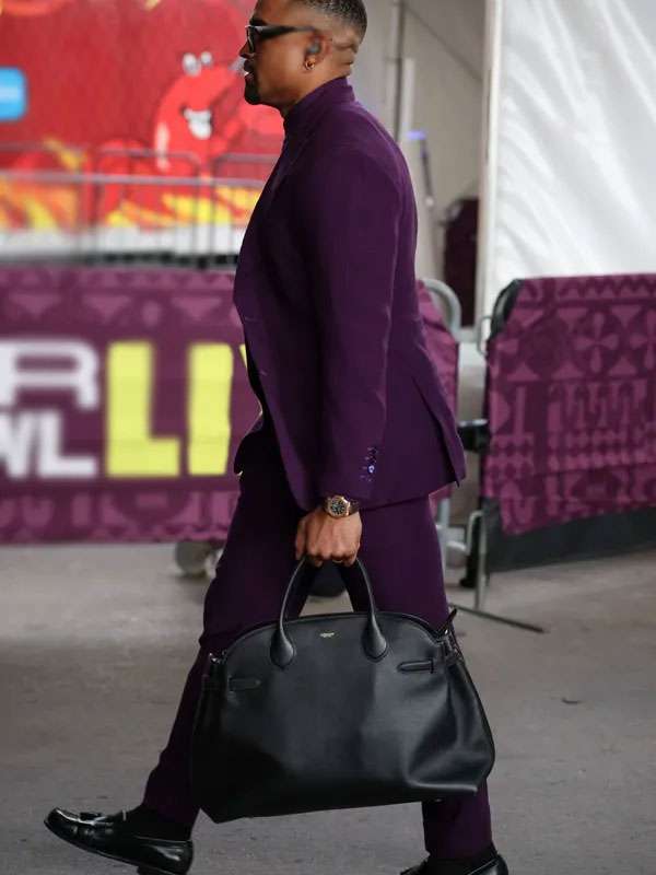 Jalen Hurts Super Bowl 2025 Purple Suit For Halloween
