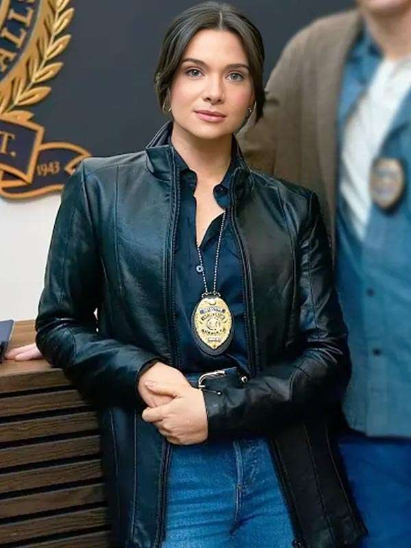 Providence Falls 2025 Katie Stevens Black Leather Jacket