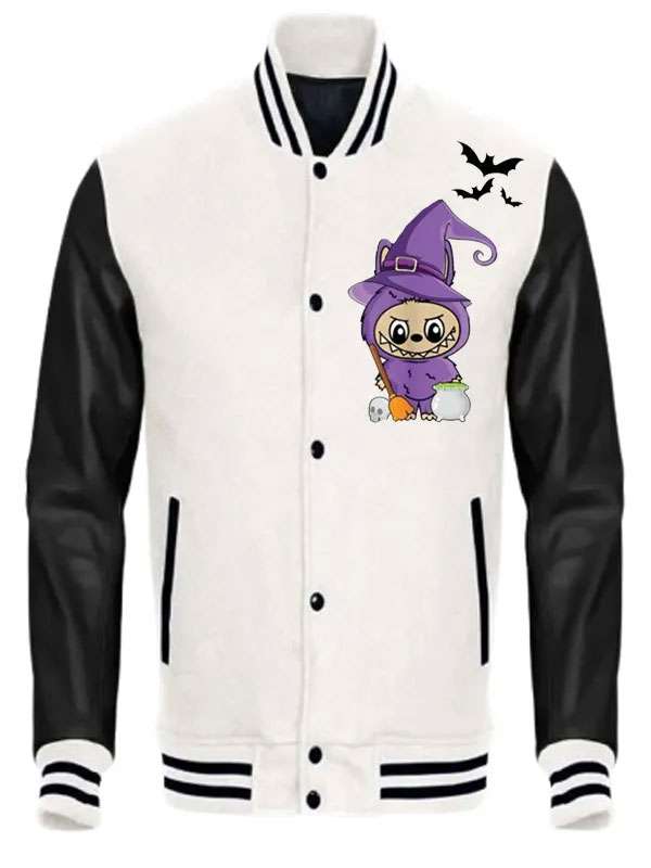 Labubu x Trick or Treat Varsity Jacket For Halloween