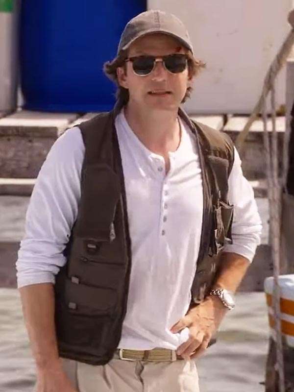 Looking Through Water Young William Brown Cotton Vest