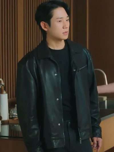 Love Next Door Choi Seung-hyo Black Leather Jacket