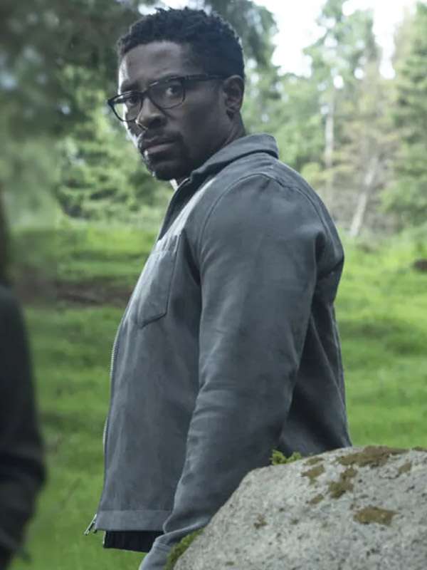 Mayfair Witches S02 Tongayi Chirisa Grey Leather Jacket