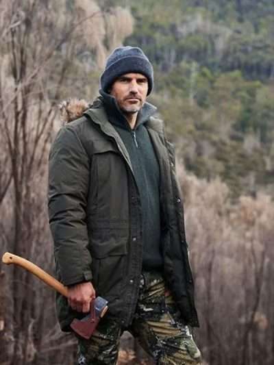 Michael Atkinson Alone Australia Green parka Hooded Jacket