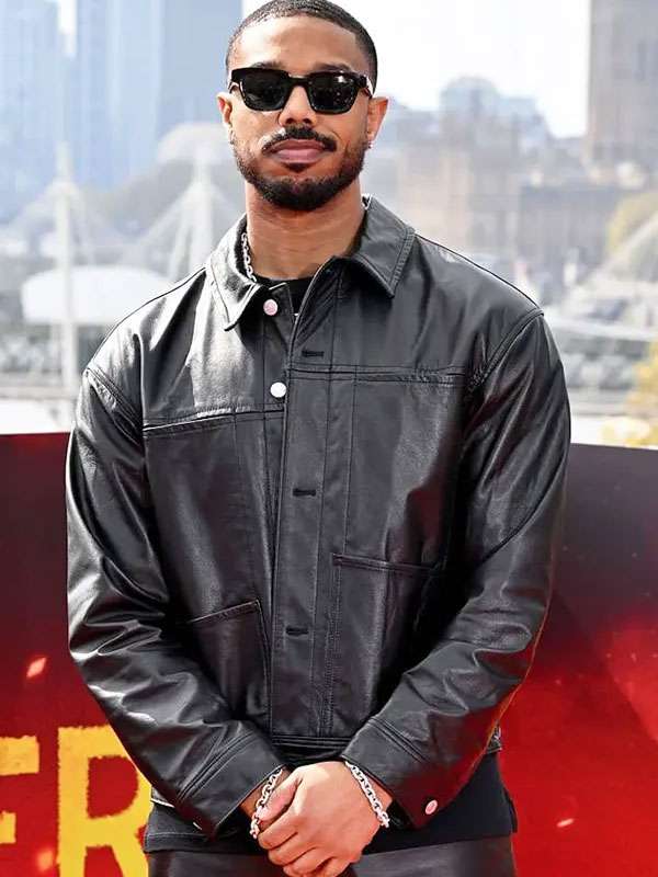 Michael B. Jordan Sinners 2025 Black Leather Jacket