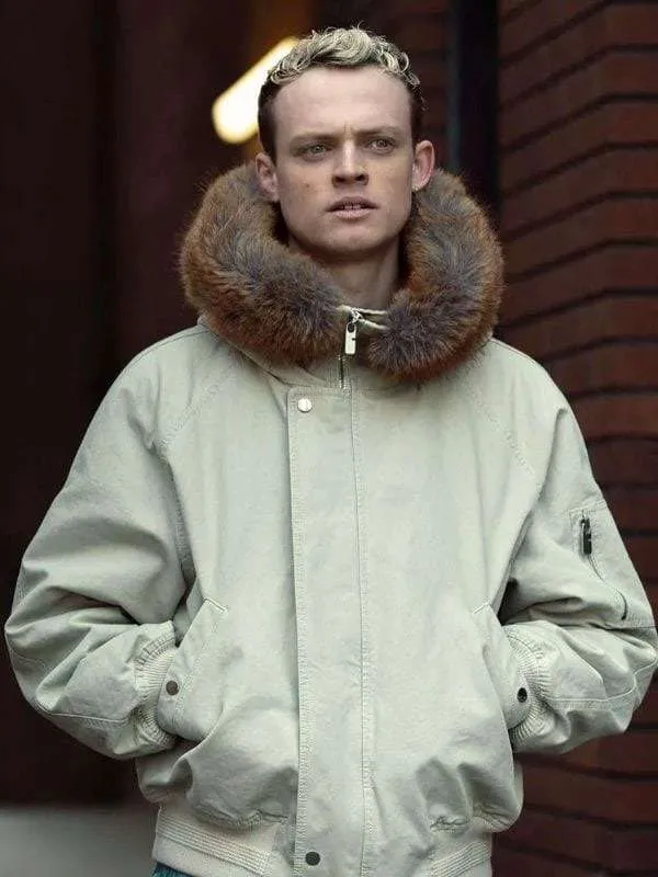 Mobland Eddie Harrigan White Parka Jacket
