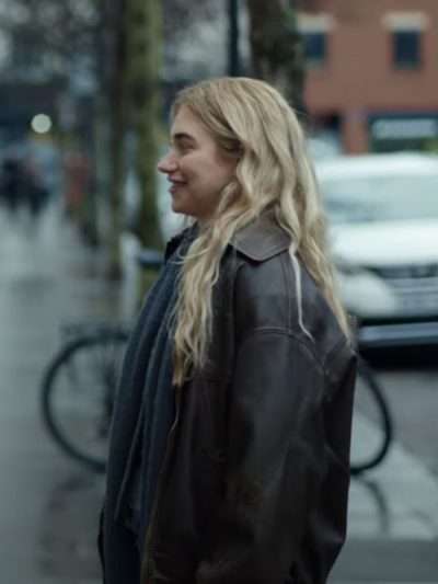 All of You Imogen Poots Brown Leather Jacket