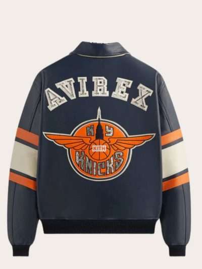 New York x Kith x AVIREX Icon Leather Jacket