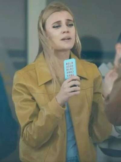 Clara Galle Olympo 2025 Yellow Leather Jacket
