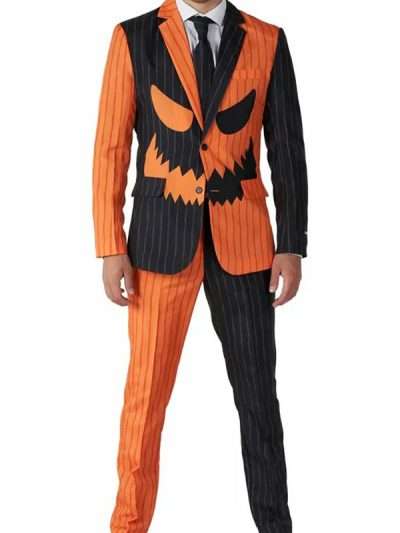 Halloween Pumpkin Pinstripe Suit