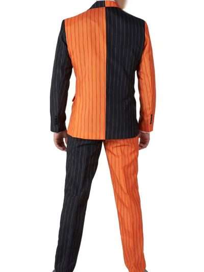Orange and Black Halloween Pinstripe Suit