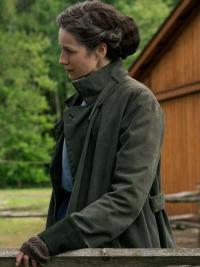 Claire Randall Outlander S07 Green Trench Coat