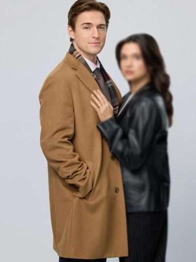 Providence Falls S01 Evan Roderick Brown Wool Coat