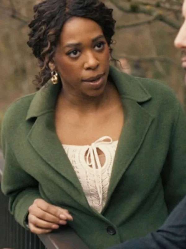 Providence Falls Felicia Simone Green Trench Coat