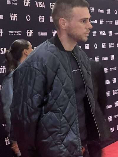 Relay 2025 Jared Abrahamson Quilted Blue Bomber Jacket