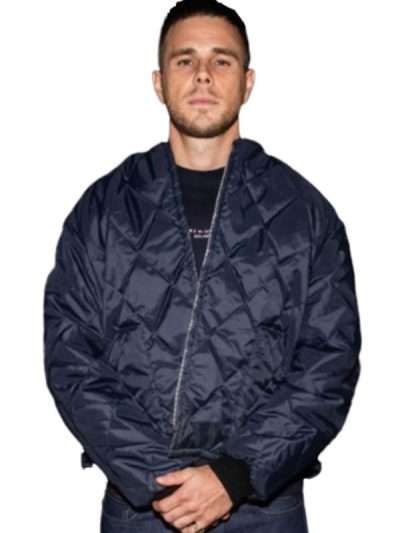 Jared Abrahamson Relay Blue Quilted Jacket