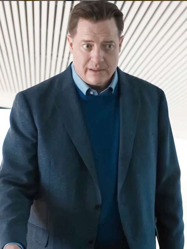 Rental Family Brendan Fraser Blue Blazer